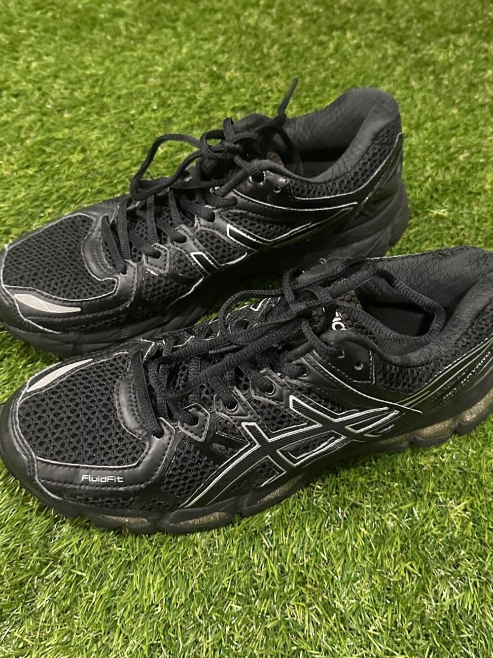 ASICS Womens Gel Kayano 21 Black Running Gym Mesh Trainers Size 8.5 T4H7N *Read*